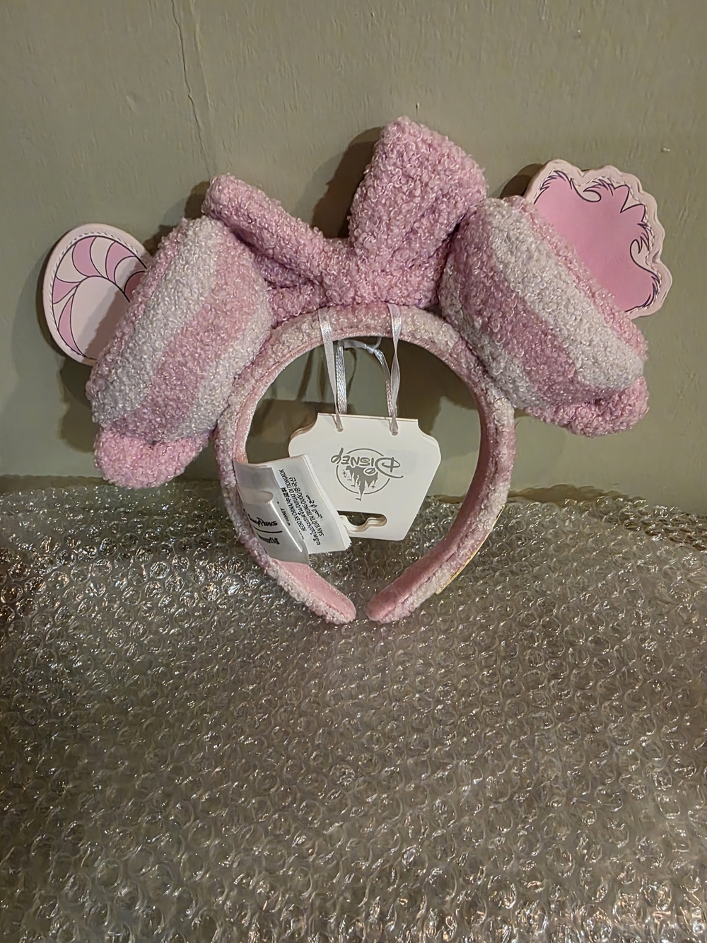 Disney Pink Cheshire Cat Kids Mini Backpack with Headband - Picture 8 of 8